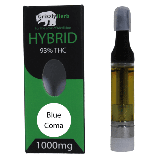 Blue Coma Strain Indica Vape Cartridge