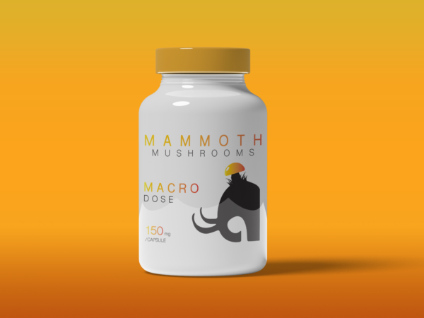 Mammoth Mushrooms 150mg/Capsule Psilocybin - Macro Dose
