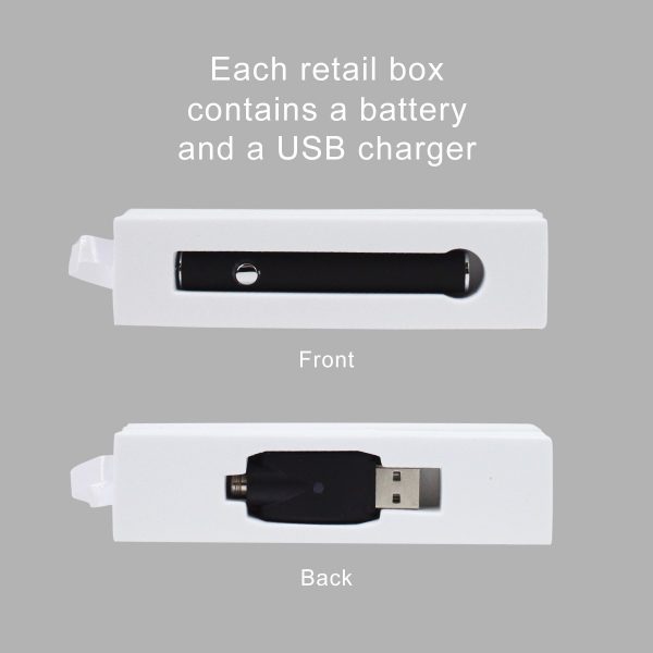 510 Thread Lithium OTG Battery and USB Charger Black