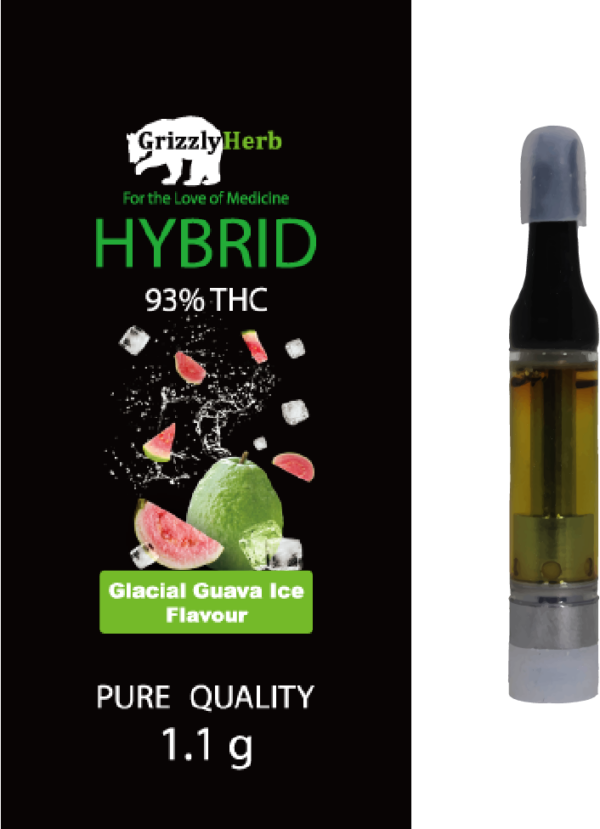 Glacial Guava Ice Hybrid Vape Cartridge – 93% THC 1.1g