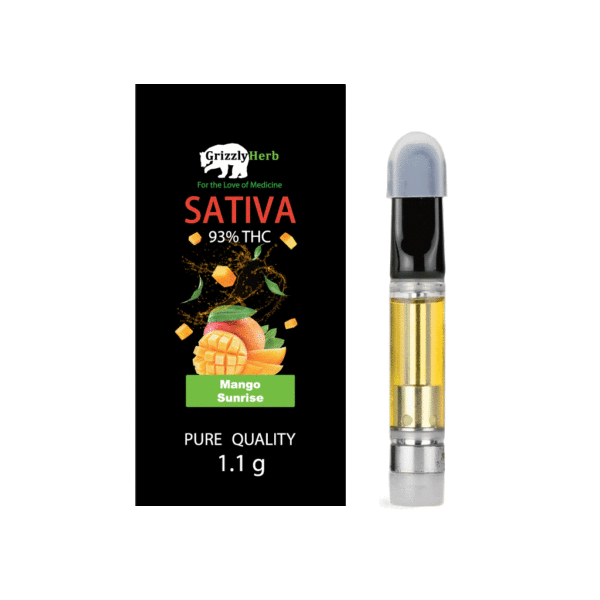 Manog Sunrise Sativa Vape Cartridge 1.1g