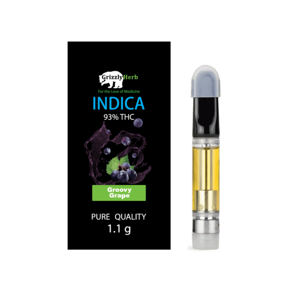 Groovy Grape Indica Vape Cartridge – 93% THC 1.1g
