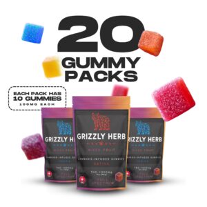 Grizzly Elevate™ 20-Bag Bundle (200 Gummies) | Mix ’N Match | Full-Spectrum | 20,000mg THC Total